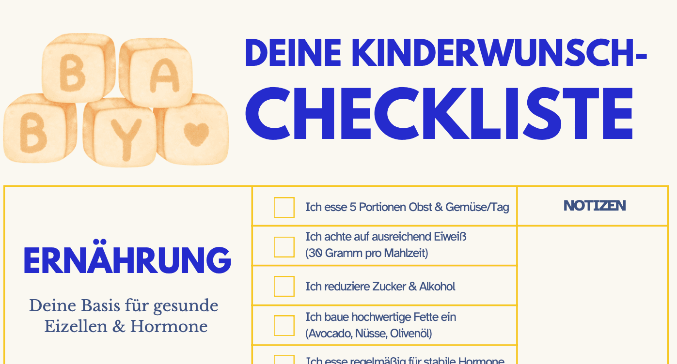 Kinderwunsch-Checkliste